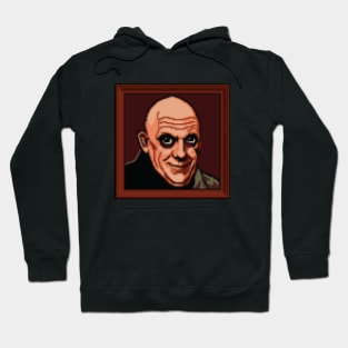 Uncle Fester Portrait Pixel Art Hoodie